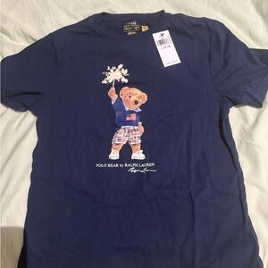 Polo by Ralph Lauren Kids Blue Polo Bear Tee